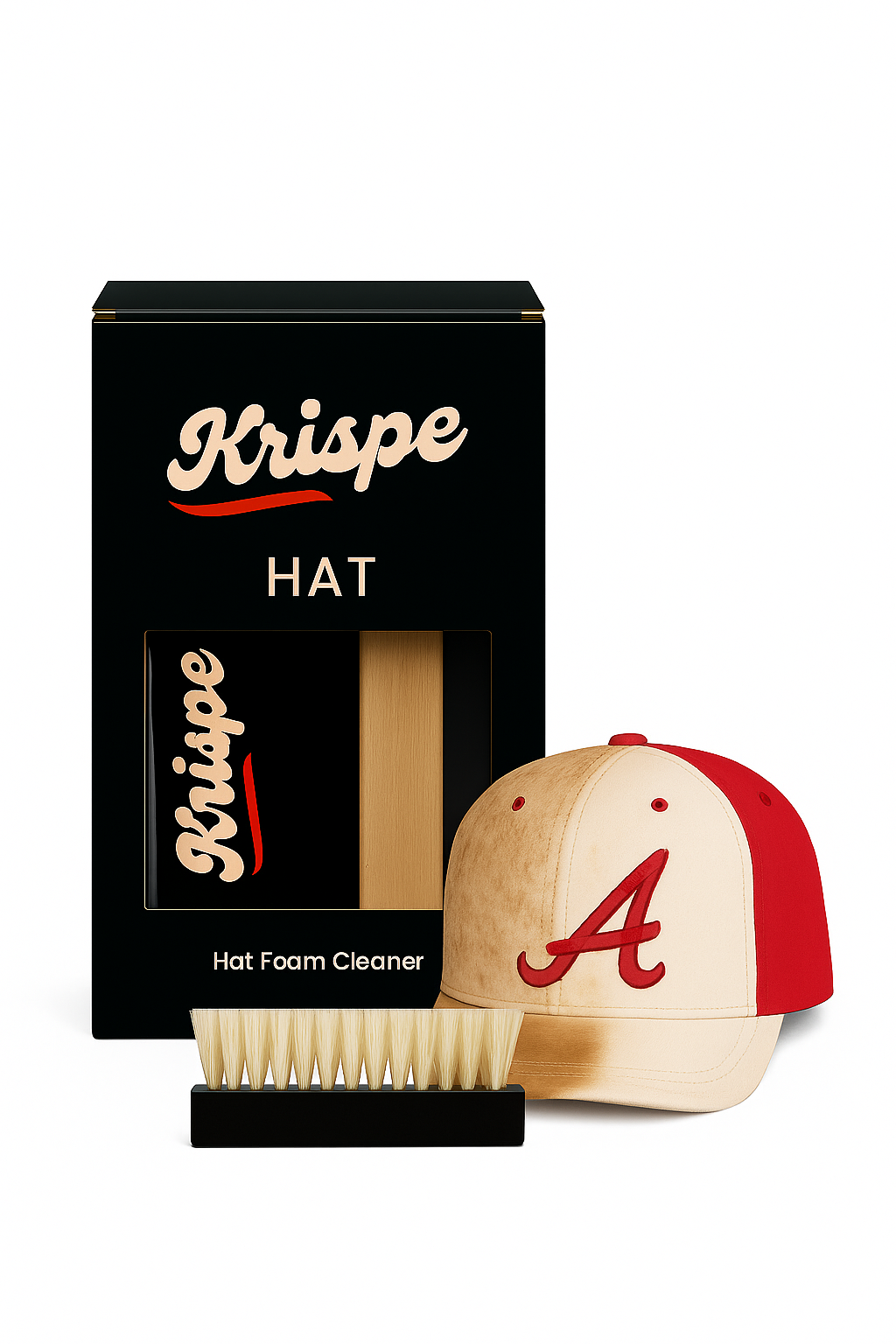 Krispe Hat Foam Cleaner Starter Kit - Single 4oz Bottle & Brush